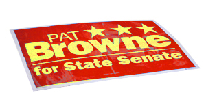 Plastic Bag Signs for your Campaigns